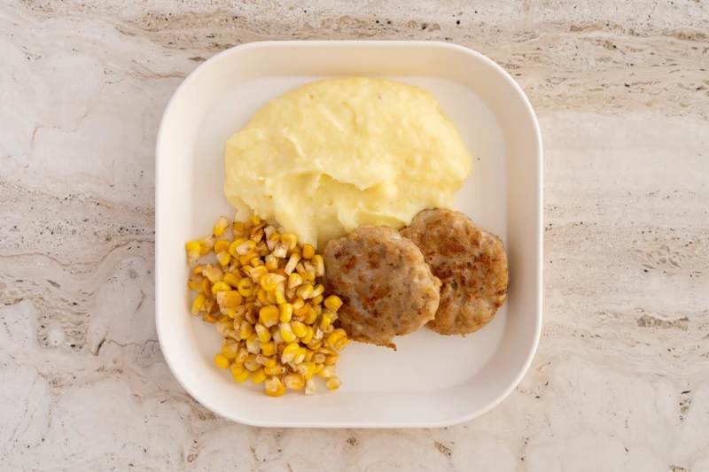Mashed Potatoes & Chicken Patties